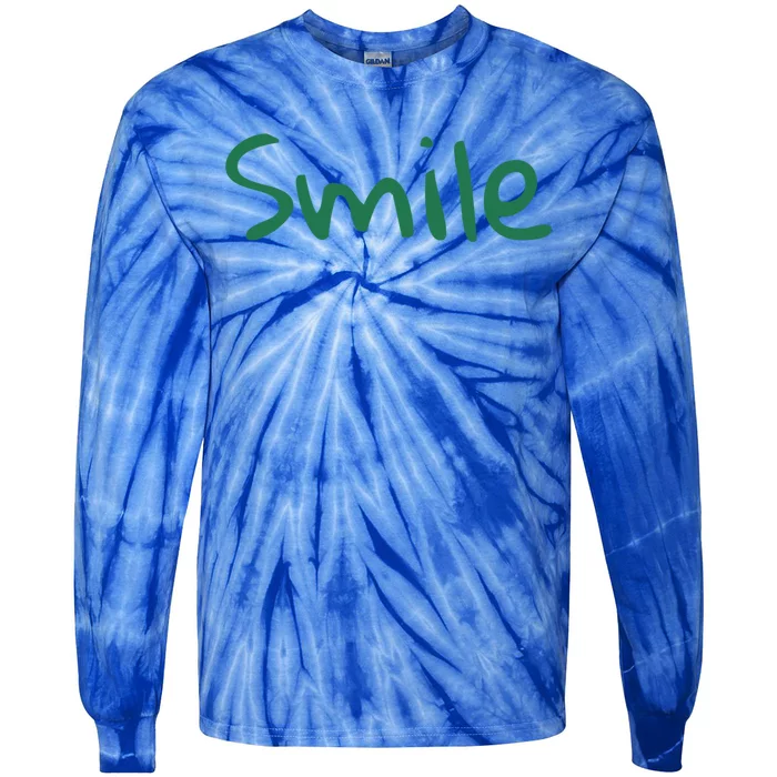 Smile At Someone National Smile Day Gift Tie-Dye Long Sleeve Shirt