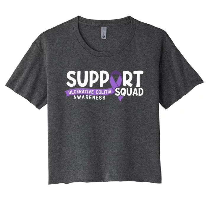 Support Awareness Squad I Ulcerative Colitis Ulcerosa Women's Crop Top Tee