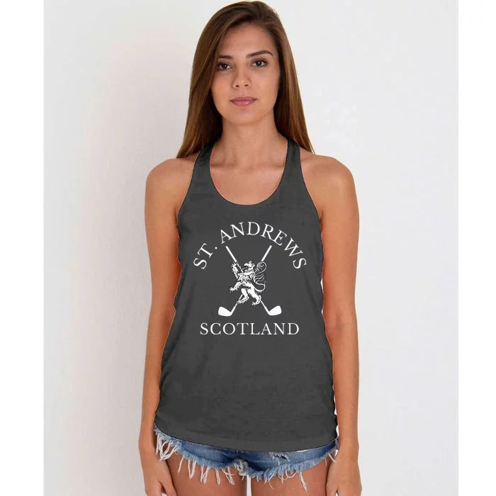 St. Andrews Scotland Golf Fan Women's Knotted Racerback Tank