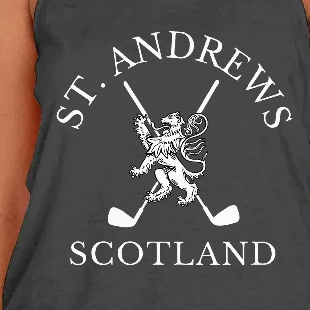 St. Andrews Scotland Golf Fan Women's Knotted Racerback Tank