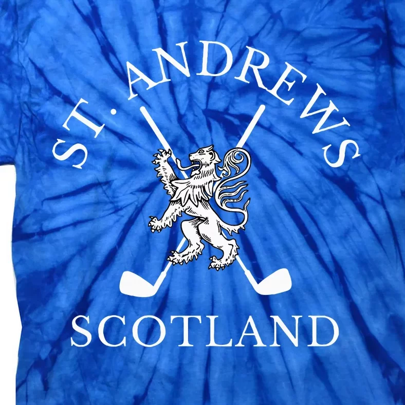 St. Andrews Scotland Golf Fan Tie-Dye T-Shirt