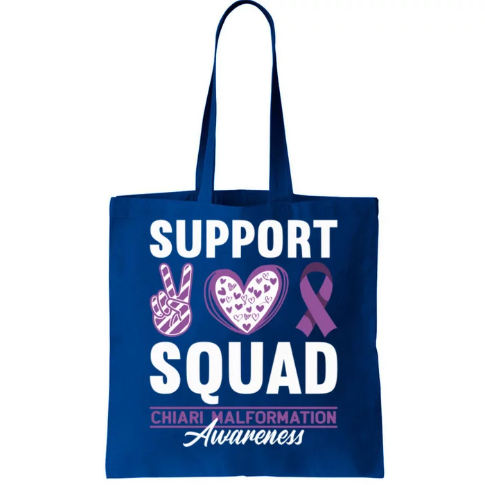 Support Awareness Squad I CM Cerebellum Chiari Malformation Tote Bag