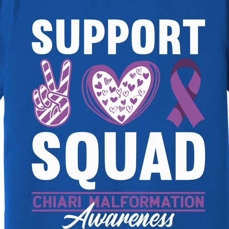 Support Awareness Squad I CM Cerebellum Chiari Malformation Premium T-Shirt