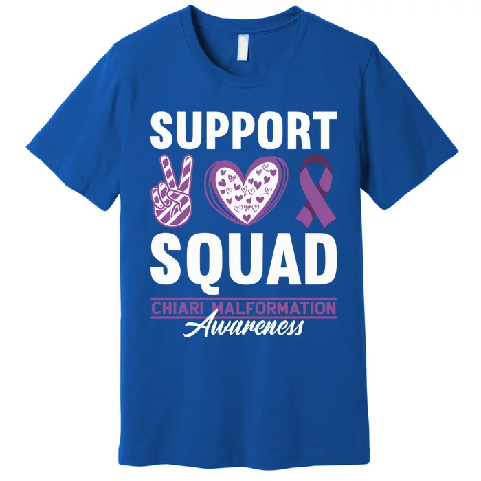 Support Awareness Squad I CM Cerebellum Chiari Malformation Premium T-Shirt