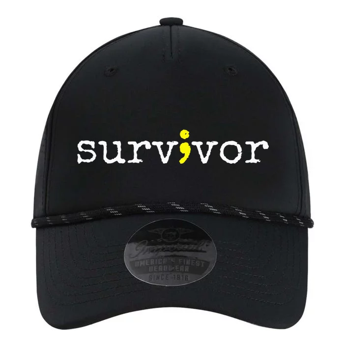 Suicide Awareness Support Symbol Recovery Survivor Semicolon Performance The Dyno Cap