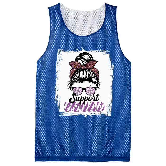 Support Awareness Squad I CM Cerebellum Chiari Malformation Mesh Reversible Basketball Jersey Tank