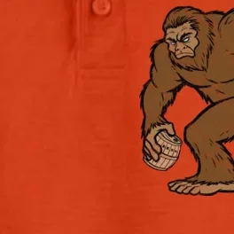 Sasquatch Bigfoot With Beer Kegs Dry Zone Grid Performance Polo