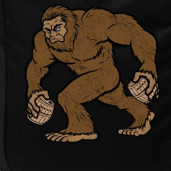 Sasquatch Bigfoot With Beer Kegs Impact Tech Backpack