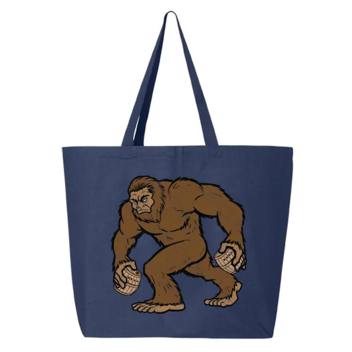 Sasquatch Bigfoot With Beer Kegs 25L Jumbo Tote