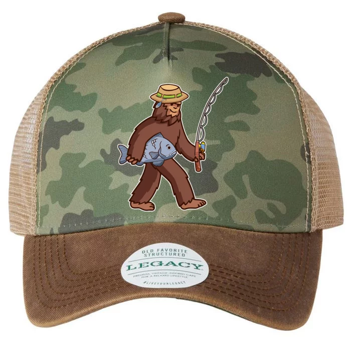 Sasquatch Gone Fishing Legacy Tie Dye Trucker Hat