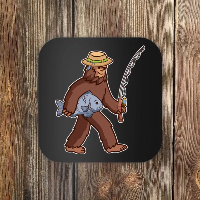 Sasquatch Gone Fishing Coaster