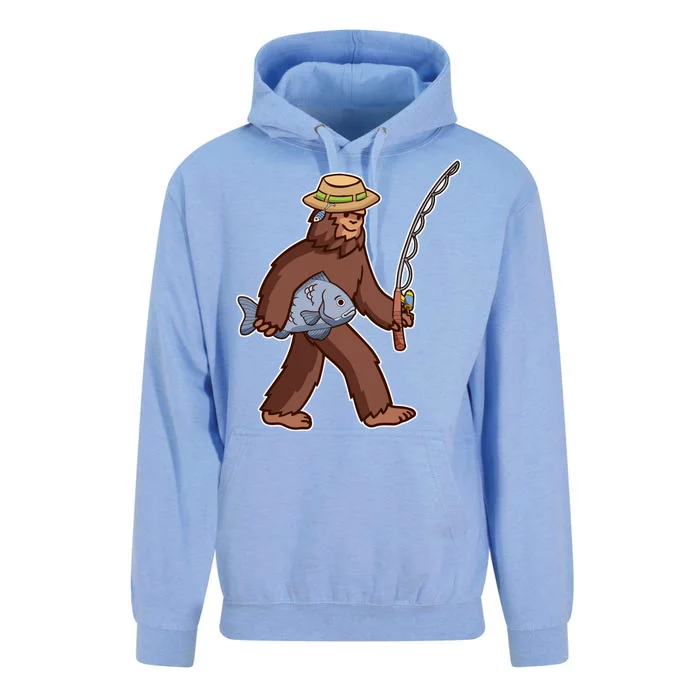 Sasquatch Gone Fishing Unisex Surf Hoodie