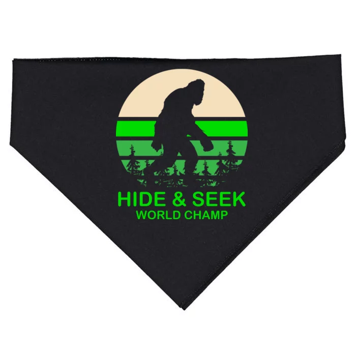 Sasquatch Hide And Seek World Champion USA-Made Doggie Bandana