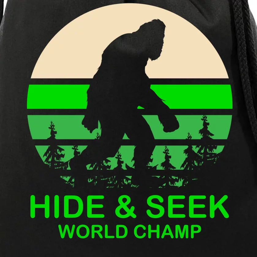 Sasquatch Hide And Seek World Champion Drawstring Bag