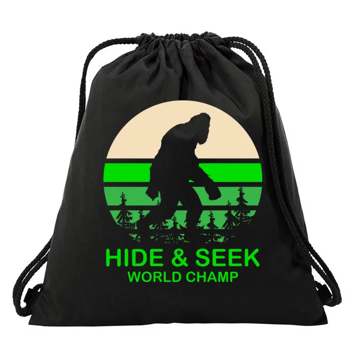 Sasquatch Hide And Seek World Champion Drawstring Bag