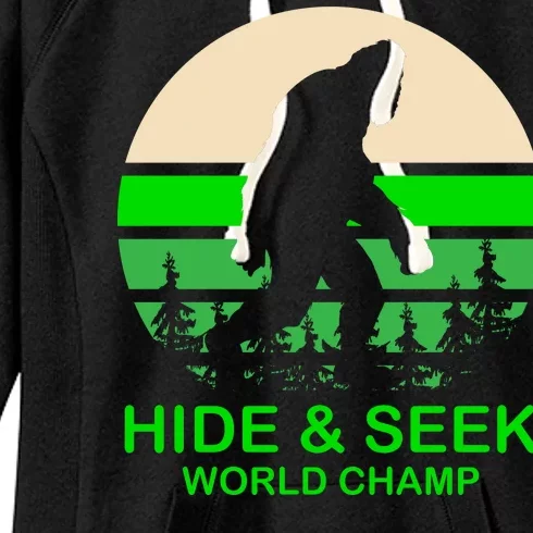 Sasquatch Hide And Seek World Champion Women's Fleece Hoodie