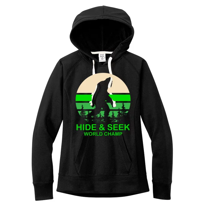 Sasquatch Hide And Seek World Champion Women's Fleece Hoodie