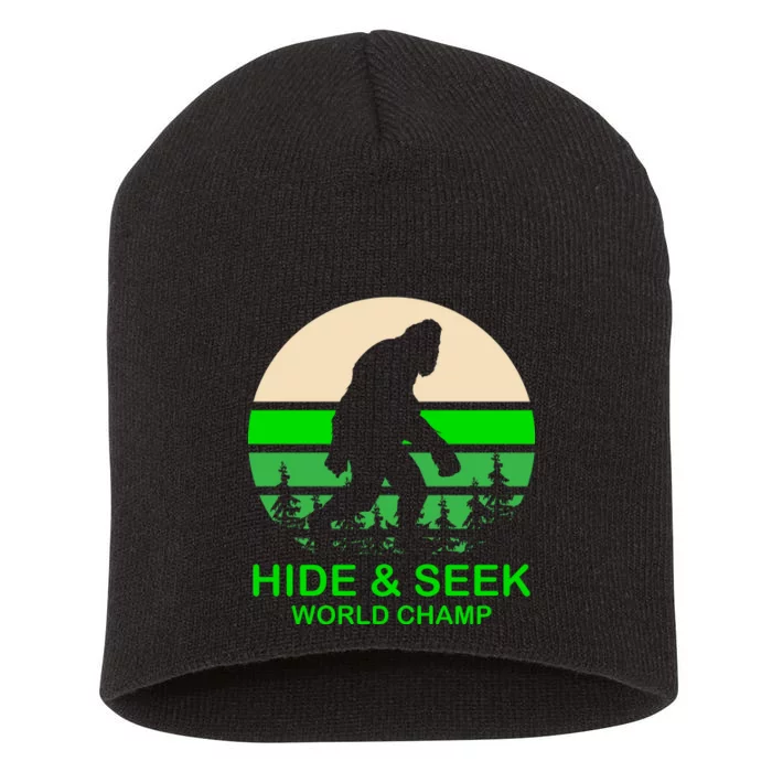 Sasquatch Hide And Seek World Champion Short Acrylic Beanie