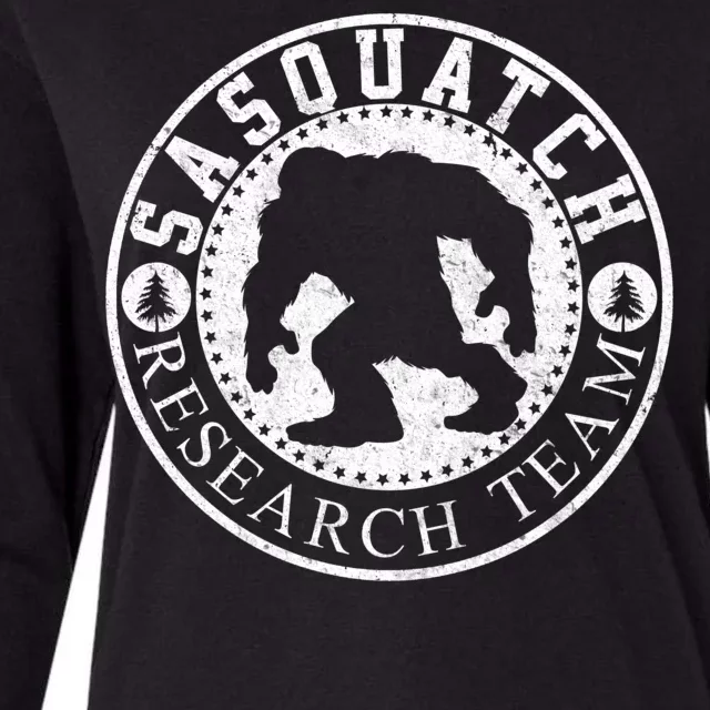 Sasquatch Research Team Womens Cotton Relaxed Long Sleeve T-Shirt