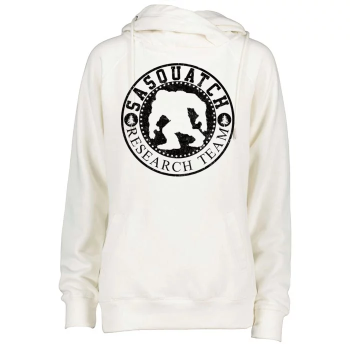 Sasquatch Research Team Womens Funnel Neck Pullover Hood