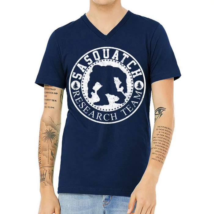 Sasquatch Research Team V-Neck T-Shirt