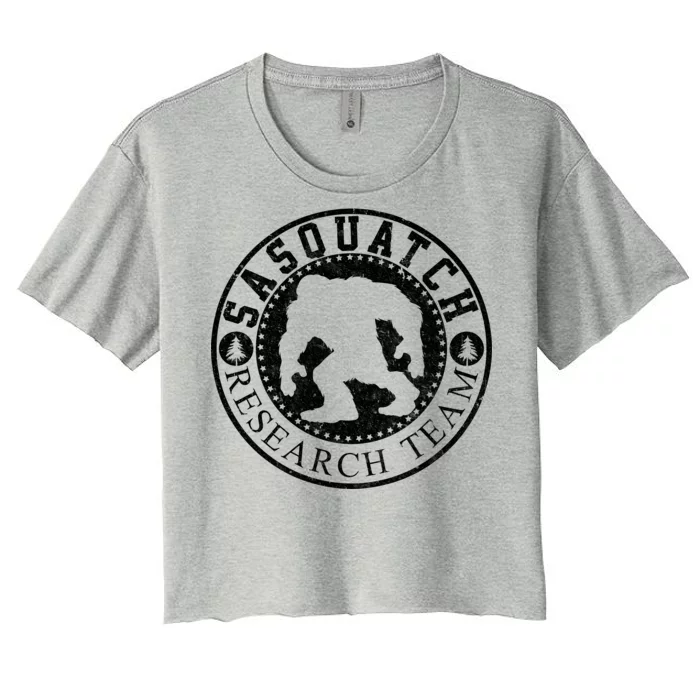 Sasquatch Research Team Women's Crop Top Tee