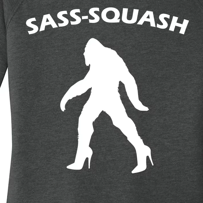 Sass-Squash Sassy Sasquatch Bigfoot Women's Perfect Tri Tunic Long Sleeve Shirt