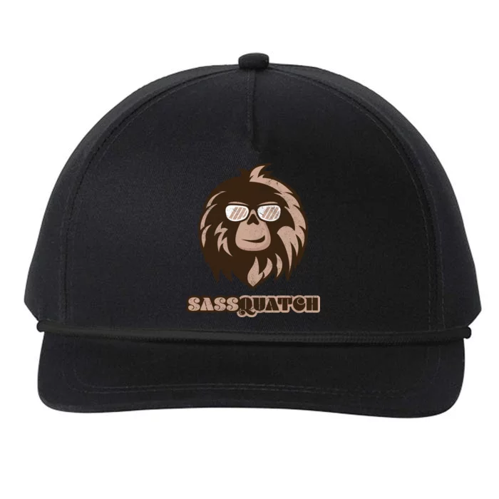 Sassquatch Funny Sasquatch Snapback Five-Panel Rope Hat