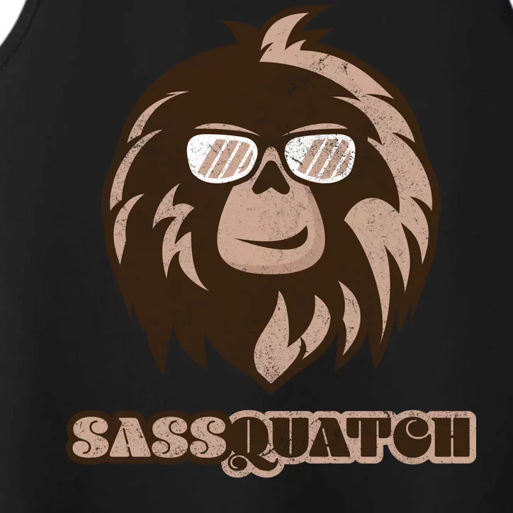 Sassquatch Funny Sasquatch Performance Tank