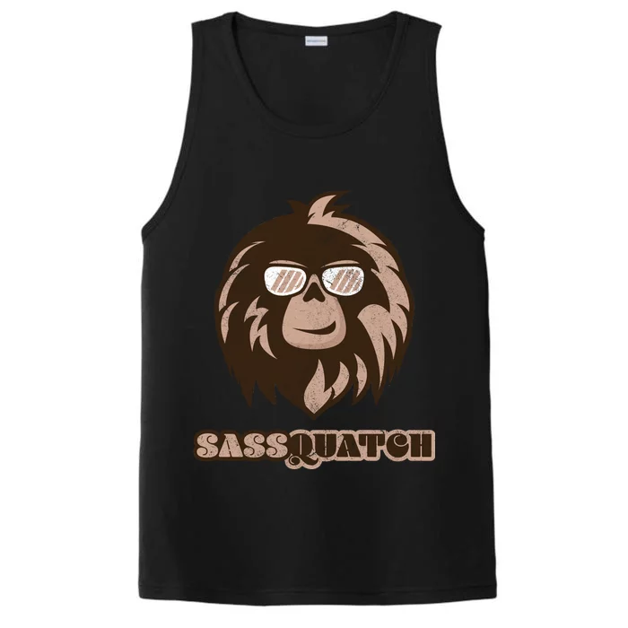 Sassquatch Funny Sasquatch Performance Tank