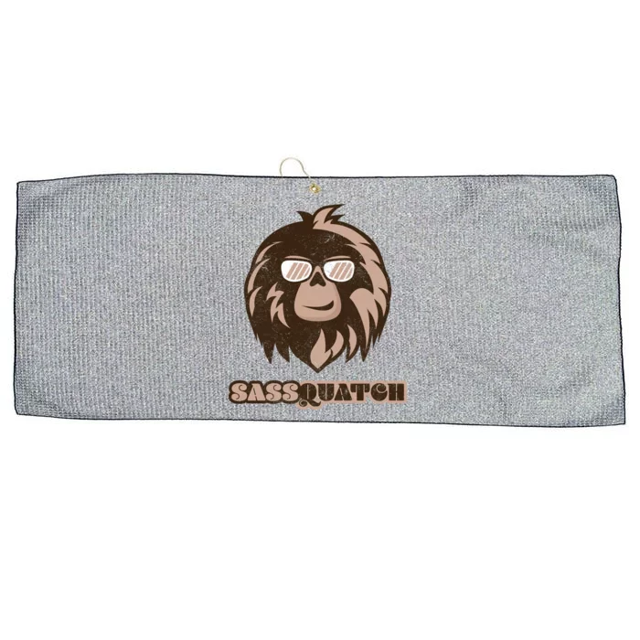 Sassquatch Funny Sasquatch Large Microfiber Waffle Golf Towel