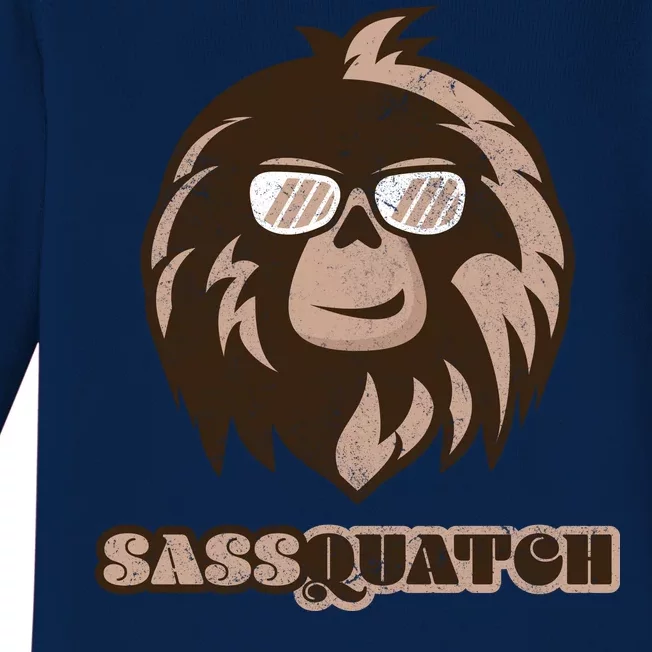 Sassquatch Funny Sasquatch Baby Long Sleeve Bodysuit