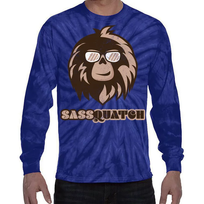 Sassquatch Funny Sasquatch Tie-Dye Long Sleeve Shirt