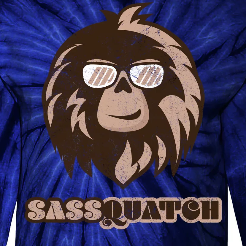 Sassquatch Funny Sasquatch Tie-Dye Long Sleeve Shirt