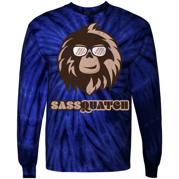 Sassquatch Funny Sasquatch Tie-Dye Long Sleeve Shirt