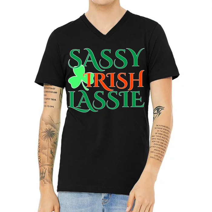 Sassy Irish Lassie V-Neck T-Shirt