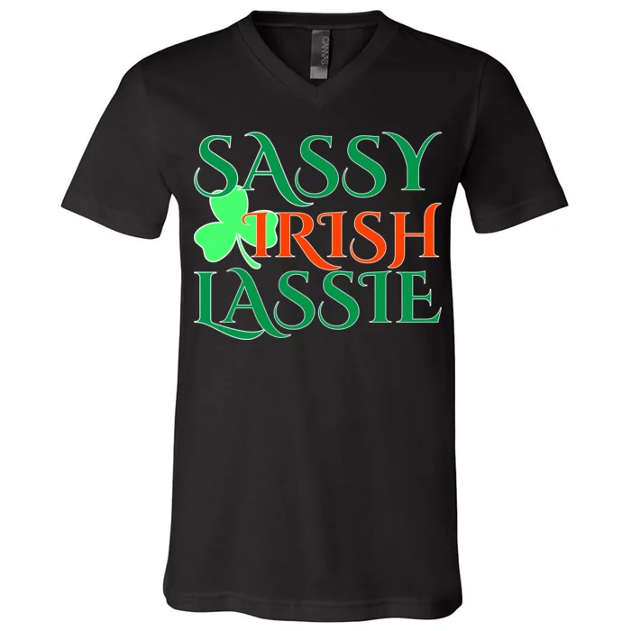 Sassy Irish Lassie V-Neck T-Shirt