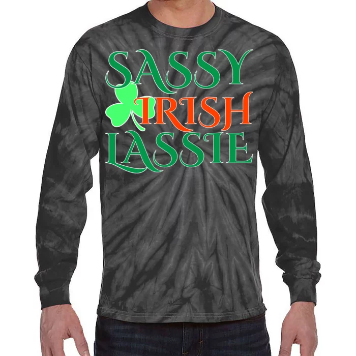 Sassy Irish Lassie Tie-Dye Long Sleeve Shirt