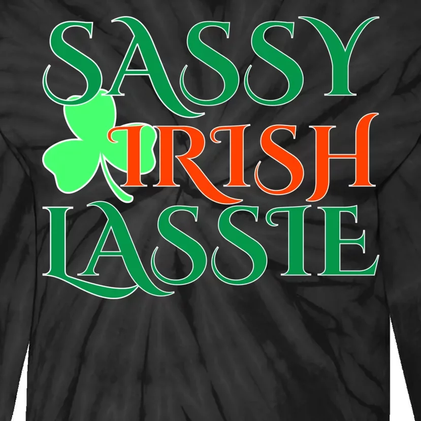 Sassy Irish Lassie Tie-Dye Long Sleeve Shirt