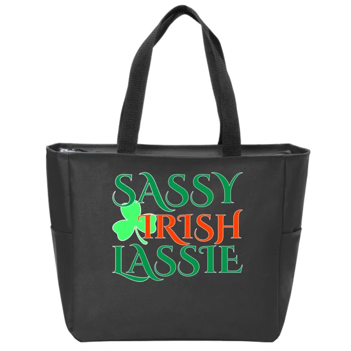 Sassy Irish Lassie Zip Tote Bag