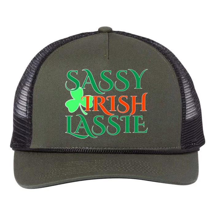 Sassy Irish Lassie Retro Rope Trucker Hat Cap