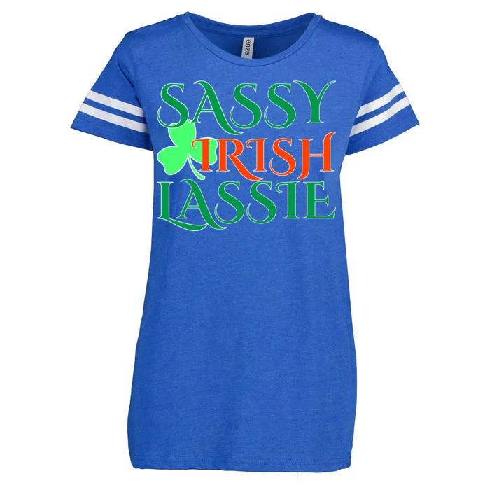 Sassy Irish Lassie Enza Ladies Jersey Football T-Shirt