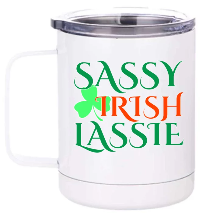 Sassy Irish Lassie Front & Back 12oz Stainless Steel Tumbler Cup