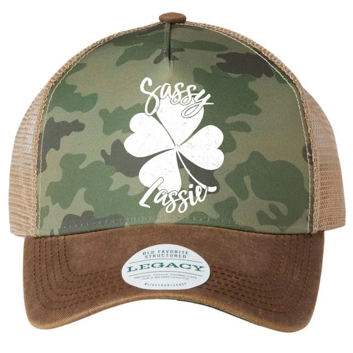 Sassy Lassie Irish Clover St. Patrick's Day Legacy Tie Dye Trucker Hat