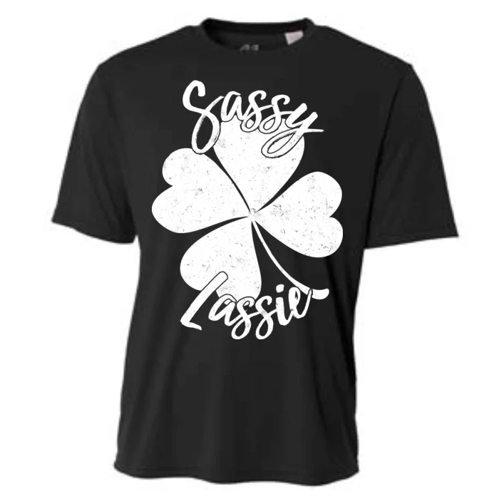 Sassy Lassie Irish Clover St. Patrick's Day Cooling Performance Crew T-Shirt