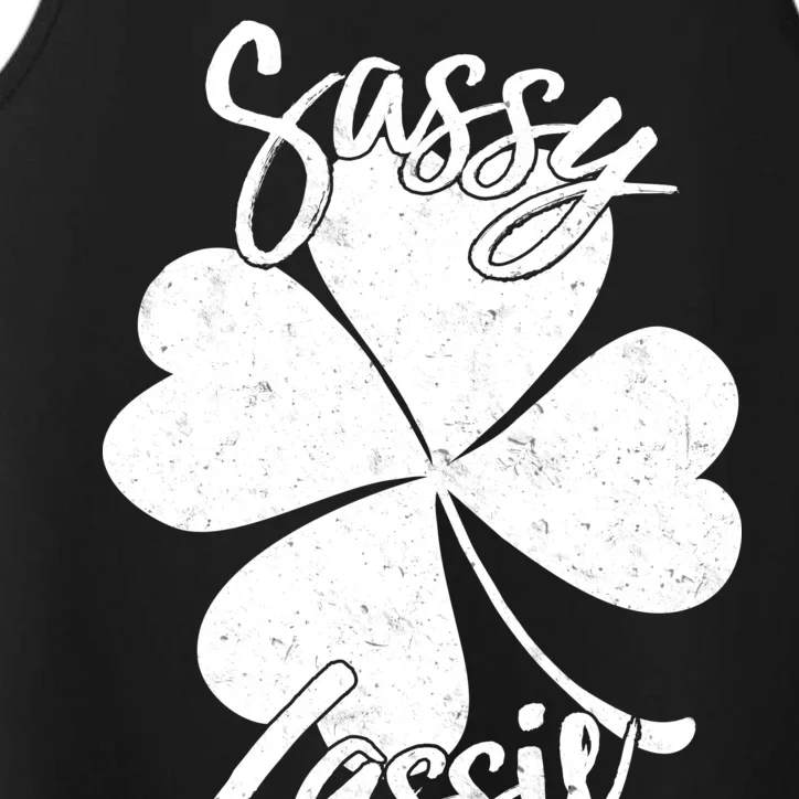 Sassy Lassie Irish Clover St. Patrick's Day Performance Tank