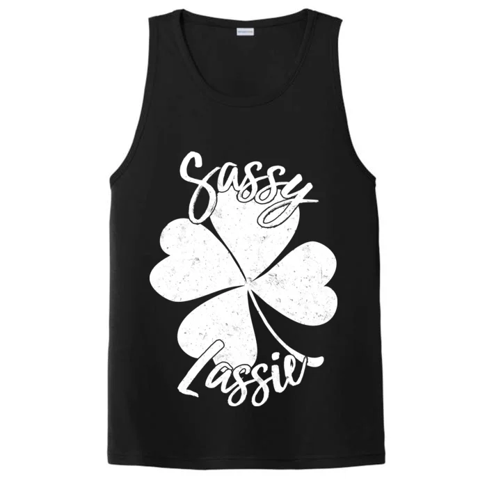 Sassy Lassie Irish Clover St. Patrick's Day Performance Tank