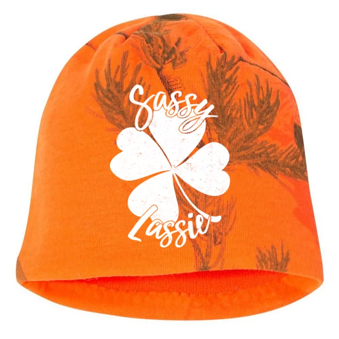 Sassy Lassie Irish Clover St. Patrick's Day Kati - Camo Knit Beanie