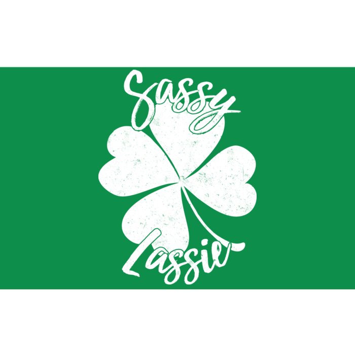 Sassy Lassie Irish Clover St. Patrick's Day Bumper Sticker