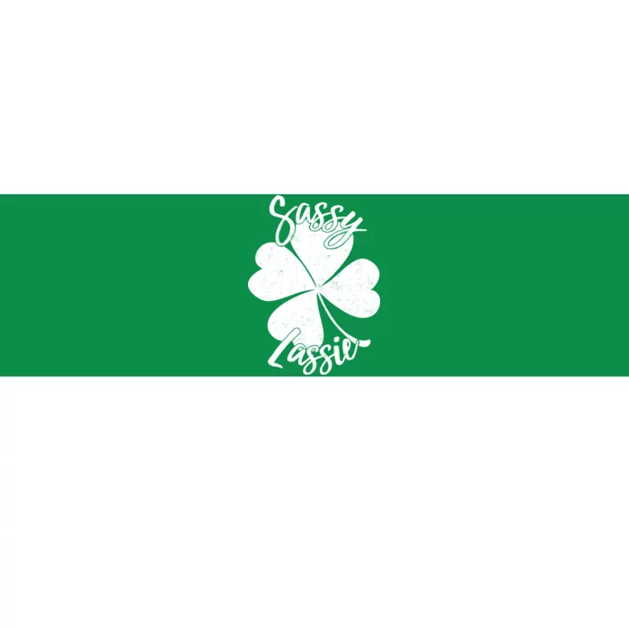 Sassy Lassie Irish Clover St. Patrick's Day Bumper Sticker